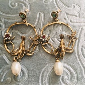 💍Romantic Antique Bronze Bird Earrings